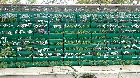 دیوار سبز گالوانیزه